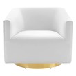 black white chair Modway Furniture Sofas and Armchairs Gold White