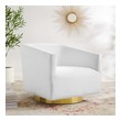 black white chair Modway Furniture Sofas and Armchairs Gold White