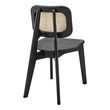 rustic dining table and chairs Modway Furniture Dining Chairs Black