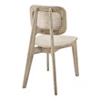 white chair with wooden legs Modway Furniture Dining Chairs Gray