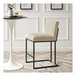 dark wood bar stools with backs Modway Furniture Bar and Counter Stools Beige