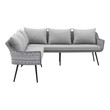 leather sectional sofas on sale Modway Furniture Sofa Sectionals Sofas and Loveseat Gray Gray