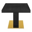 round marble pedestal table Modway Furniture Bar and Dining Tables Black Gold