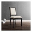 din8ng table and chairs Modway Furniture Dining Chairs Black Beige