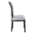fabric dining chair covers Modway Furniture Dining Chairs Black Light Gray