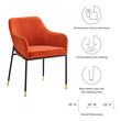 chair seat covers for dining room Modway Furniture Dining Chairs Black Orange