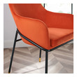 chair seat covers for dining room Modway Furniture Dining Chairs Black Orange