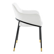 gray upholstered chair Modway Furniture Dining Chairs Black White