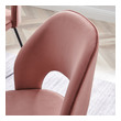 white wood dining chairs Modway Furniture Dining Chairs Black Dusty Rose