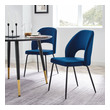 diningroom furniture Modway Furniture Dining Chairs Black Navy