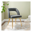 country dining room decor Modway Furniture Dining Chairs Gold Gray