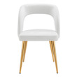 modern chairs for dining table Modway Furniture Dining Chairs Gold White
