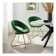 charcoal fabric dining chairs Modway Furniture Dining Chairs Gold Emerald
