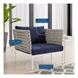 turquoise furniture Modway Furniture Sofa Sectionals Tan Navy