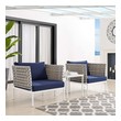 turquoise furniture Modway Furniture Sofa Sectionals Tan Navy