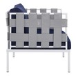 3 piece outdoor seating set Modway Furniture Sofa Sectionals Gray Navy