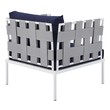 3 piece outdoor seating set Modway Furniture Sofa Sectionals Gray Navy