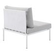 outdoor aluminum patio set Modway Furniture Sofa Sectionals White Gray