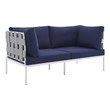 outdoor couch cover l shape Modway Furniture Sofa Sectionals Gray Navy