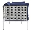 furniture set patio Modway Furniture Sofa Sectionals Taupe Navy