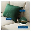 round pillow white Modway Furniture Pillow Green Cognac