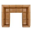 sectional couch with left chaise Modway Furniture Sofas and Armchairs Tan