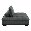 fur chair Modway Furniture Sofas and Armchairs Gray