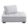 alpha chair Modway Furniture Sofas and Armchairs Light Gray