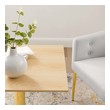 small wood kitchen table Modway Furniture Bar and Dining Tables Gold Natural