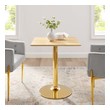 victorian dining table and chairs Modway Furniture Bar and Dining Tables Gold Natural