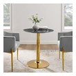 breakfast table set for 6 Modway Furniture Bar and Dining Tables Gold Black