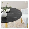 small dining table set for 4 Modway Furniture Bar and Dining Tables Gold Black