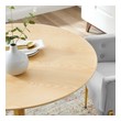 round table for 8 people Modway Furniture Bar and Dining Tables Gold Natural
