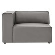 grey couch with chaise Modway Furniture Sofas and Armchairs Gray