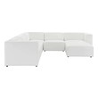 modern blue sectional Modway Furniture Sofas and Armchairs White