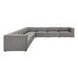 gray suede sectional Modway Furniture Sofas and Armchairs Gray
