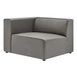 small white sectional with chaise Modway Furniture Sofas and Armchairs Gray