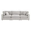 love seat bed couch Modway Furniture Sofas and Armchairs Light Gray