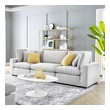 love seat bed couch Modway Furniture Sofas and Armchairs Light Gray