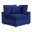 oversized leather sectional with chaise Modway Furniture Sofas and Armchairs Navy