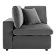 blue sectional sofa bed Modway Furniture Sofas and Armchairs Gray