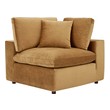 sectional sofa with large ottoman Modway Furniture Sofas and Armchairs Cognac