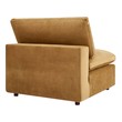 sectional sofa with large ottoman Modway Furniture Sofas and Armchairs Cognac