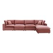 l couches for sale cheap Modway Furniture Sofas and Armchairs Dusty Rose