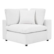 brown leather sectional sofa Modway Furniture Sofas and Armchairs White
