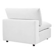 brown leather sectional sofa Modway Furniture Sofas and Armchairs White