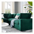 large white leather sectional Modway Furniture Sofas and Armchairs Green