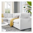 dark red sectional couch Modway Furniture Sofas and Armchairs White