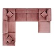 small sleeper sofas for small spaces Modway Furniture Sofas and Armchairs Dusty Rose