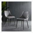 grey chairs with black legs Modway Furniture Dining Chairs Black Gray